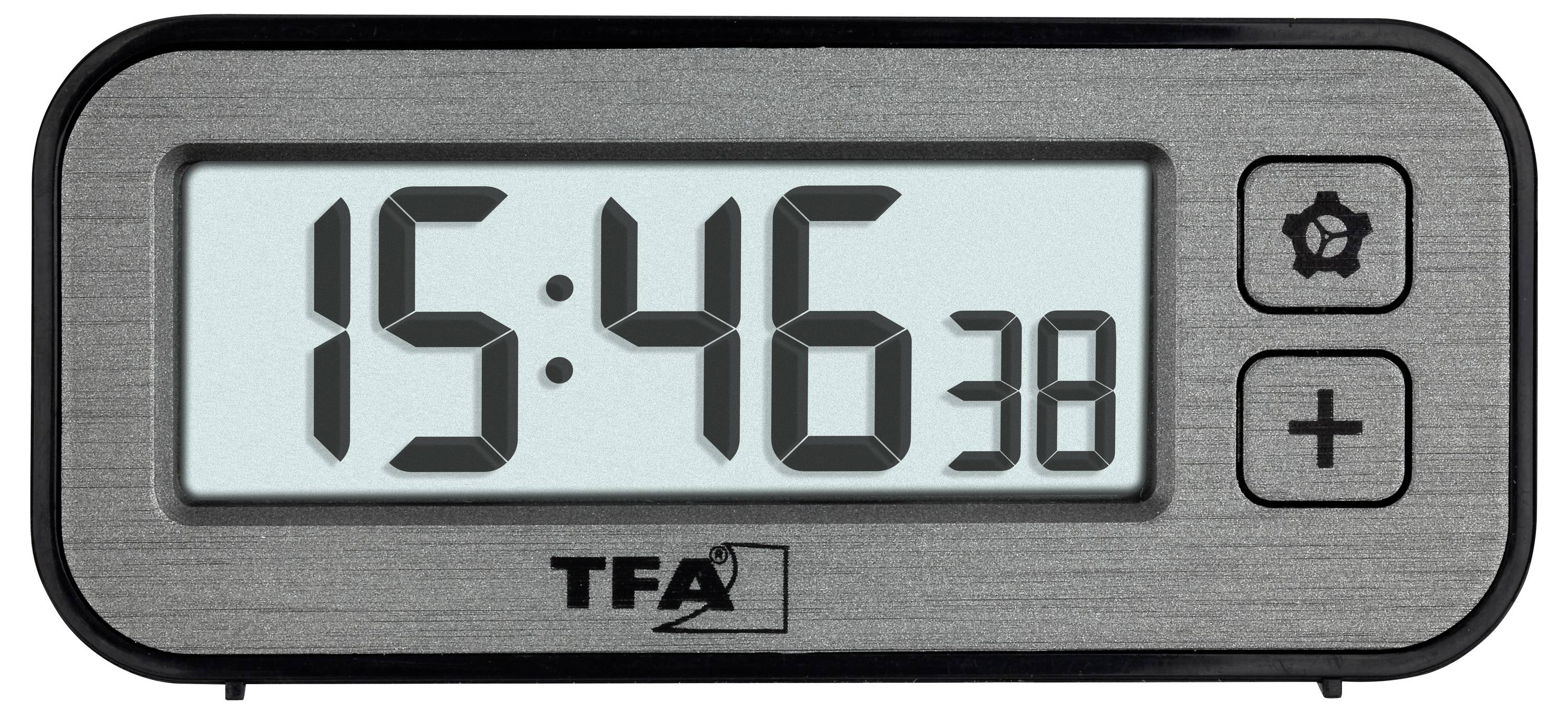 TFA Dostmann 60.2039.10 à quartz Réveil gris Heures de réveil 1