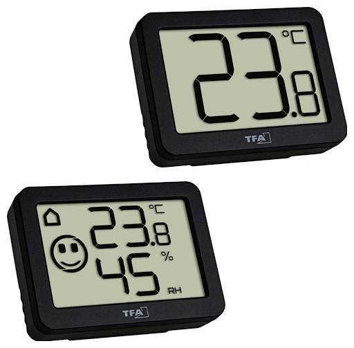 TFA Dostmann Thermo-hygromètre noir 95.2020.01