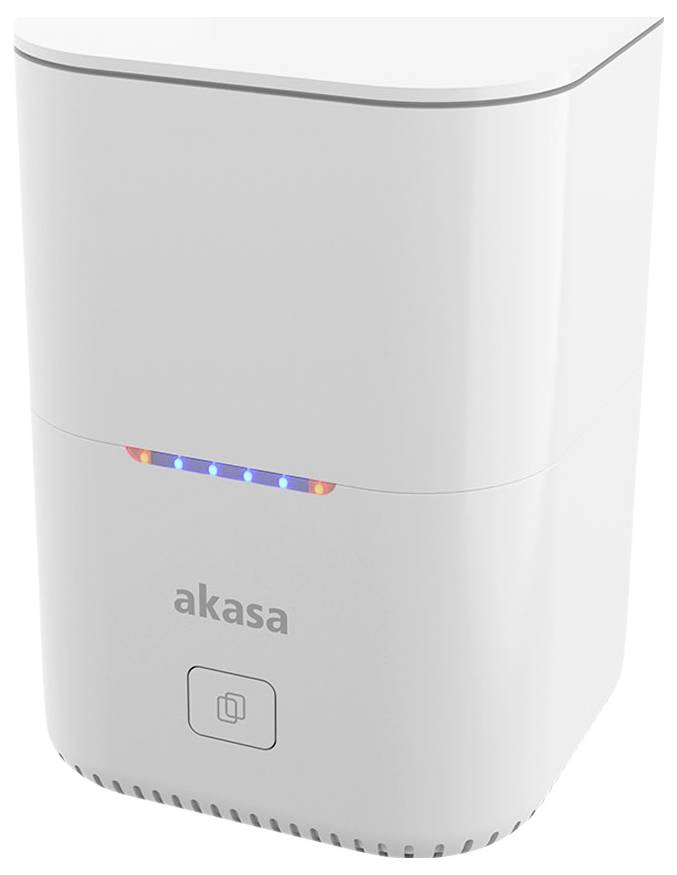 Akasa DuoDock MX Boîtier pour SSD M.2 USB-C® (USB 3.2 Gen 2) 10 GBit/s M.2 PCIe NVMe 2242, 2260, 2280 AK-DK09U3-WHCMV2