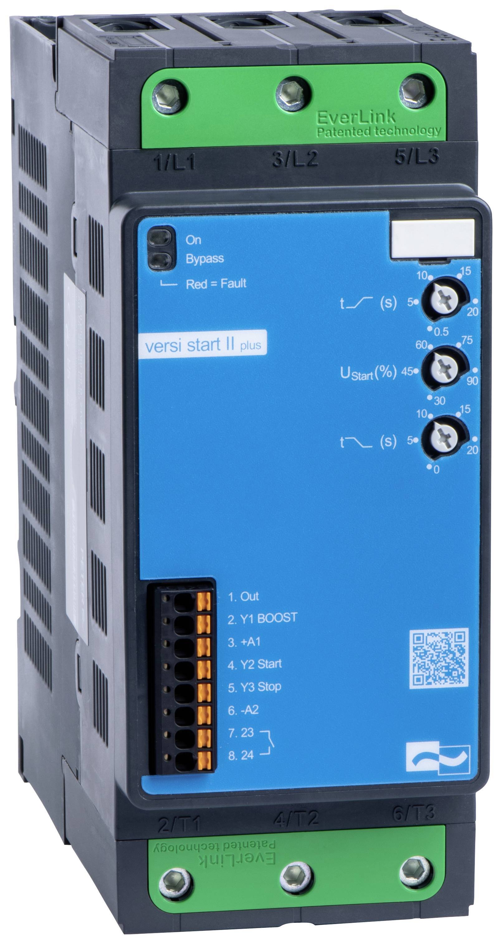 Peter Electronic VerssiStart II plus 480-80 B, 24VDC 26300.48080 Démarreur progressif Puissance moteur à 400 V 45 kW 480 V/AC