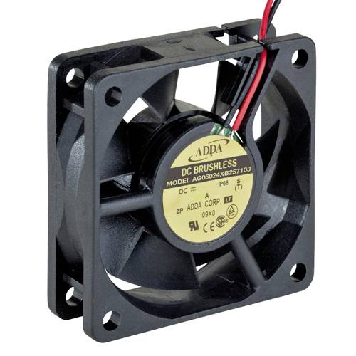 ADDA AG06024XB257103 Ventilateur axial 24 V/DC 57.6 m³/h (L x l x H) 60 x 60 x 25 mm