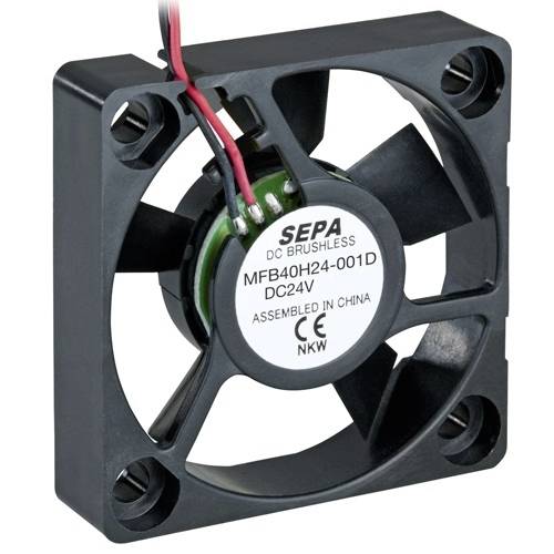SEPA MFB40H24-001D Ventilateur axial 24 V/DC 11.28 m³/h (L x l x H) 40 x 40 x 10 mm