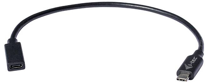 i-tec Câble USB-C USB-C® femelle, USB-C® mâle 0.30 m noir C31EXTENDCBL