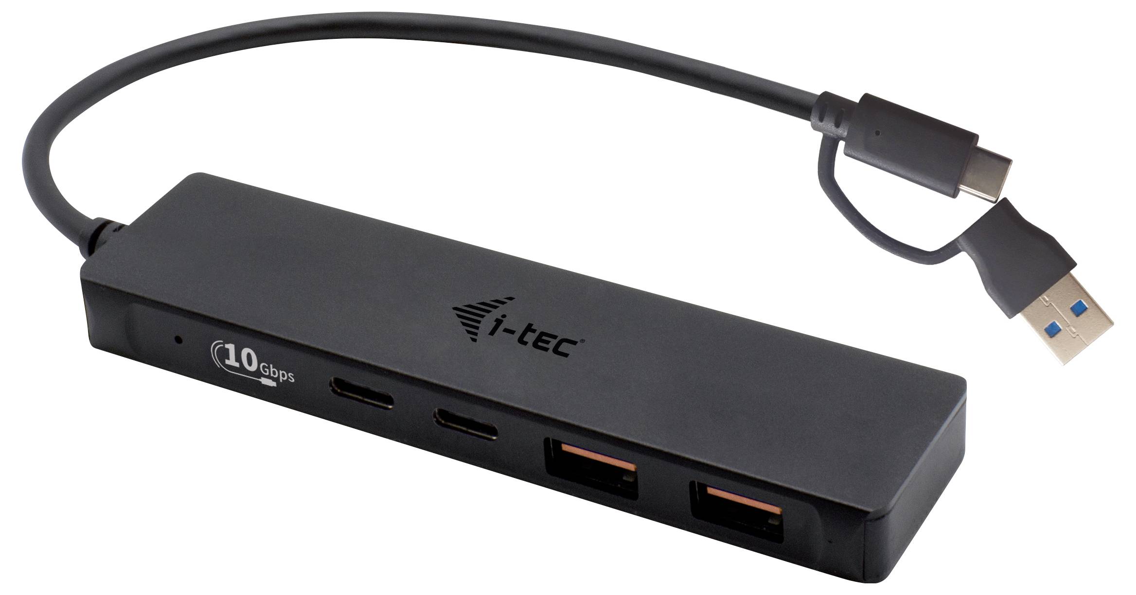 Hub USB combi i-tec I-TEC USB-C Metal HUB 2xUSB 3.0 2xUSB-C noir