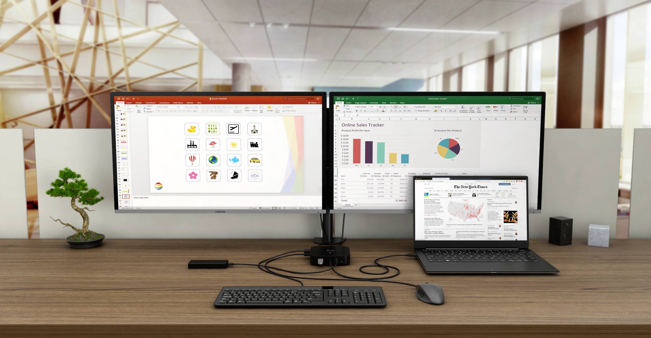 i-tec Station d'accueil USB-C® I-TEC USB-C Dual Display Docking Station