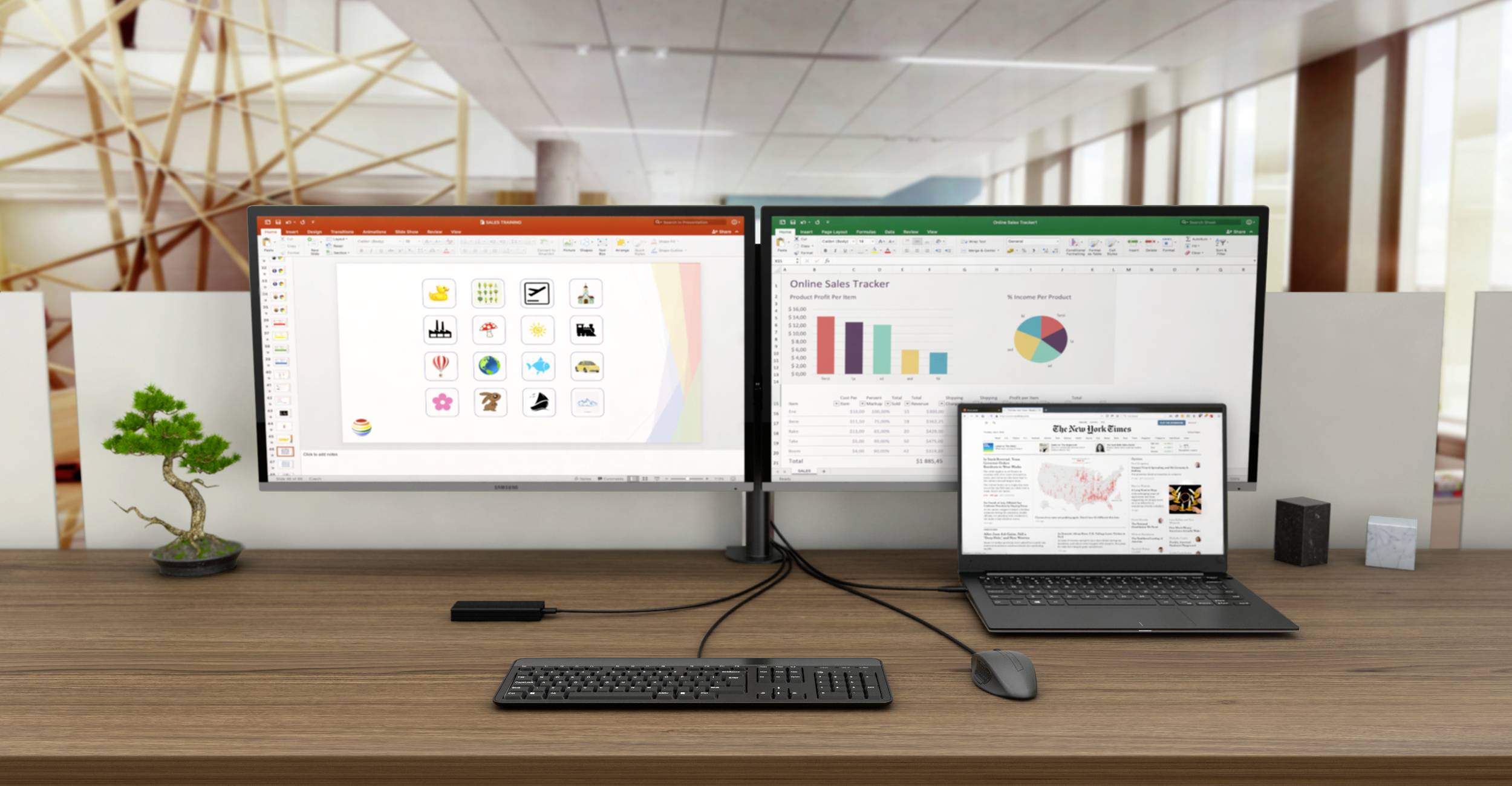 i-tec Station d'accueil USB-C® I-TEC USB-C Dual Display Docking Station