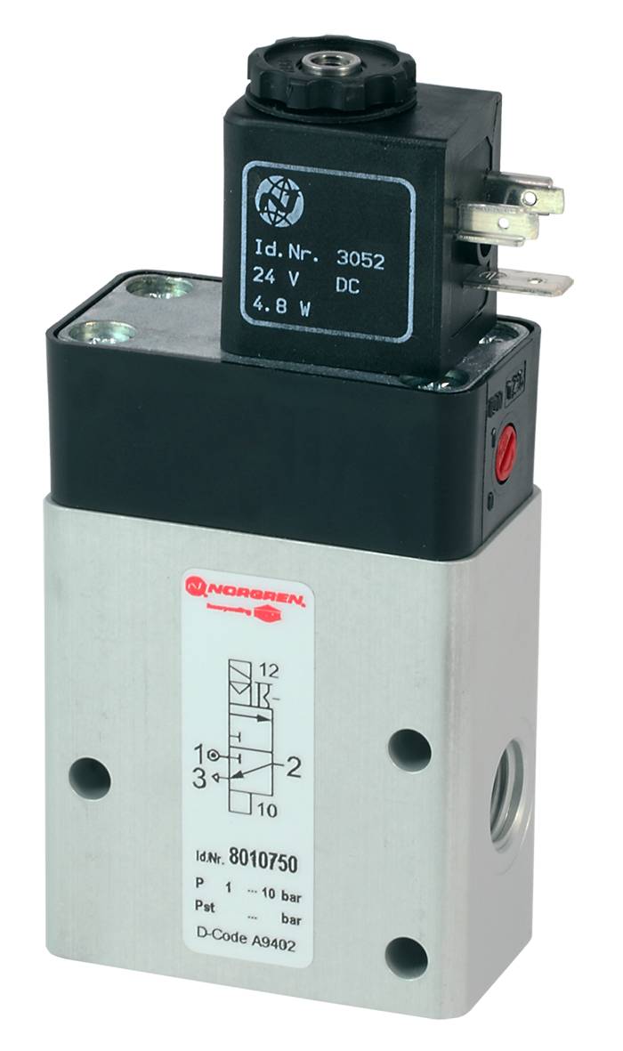 IMI NORGREN Vanne à servocommande 8010777303602400 24 V/DC Matériau du boîtier aluminium, plastique Matériau isolant NBR 1 pc(s)