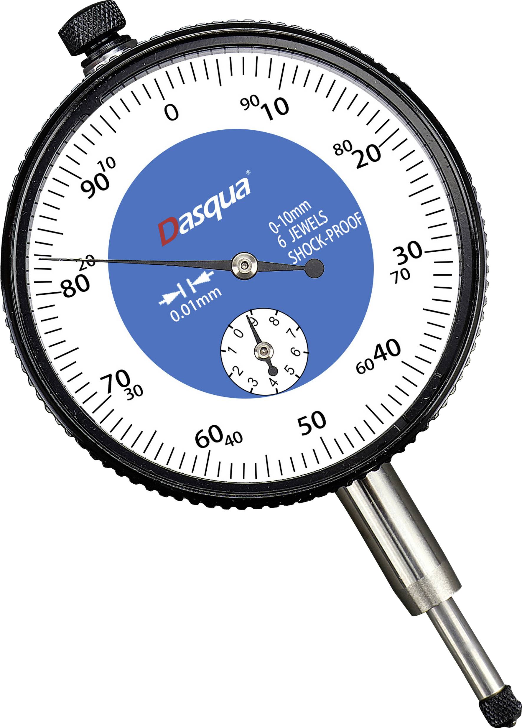 Dasqua 5121-1105 Comparateur résistant aux chocs avec mesure de contrôle 10 mm