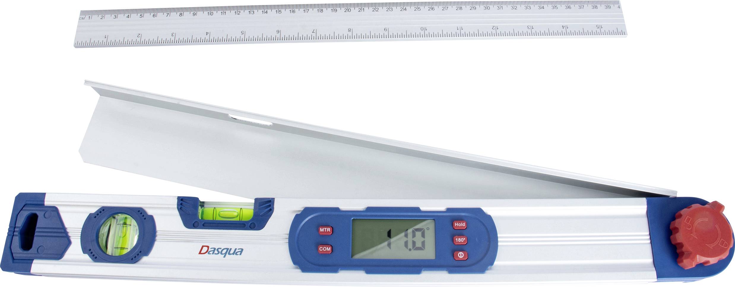 Dasqua 8301-2510 Rapporteur d'angle numérique et niveau à bulle 220 °