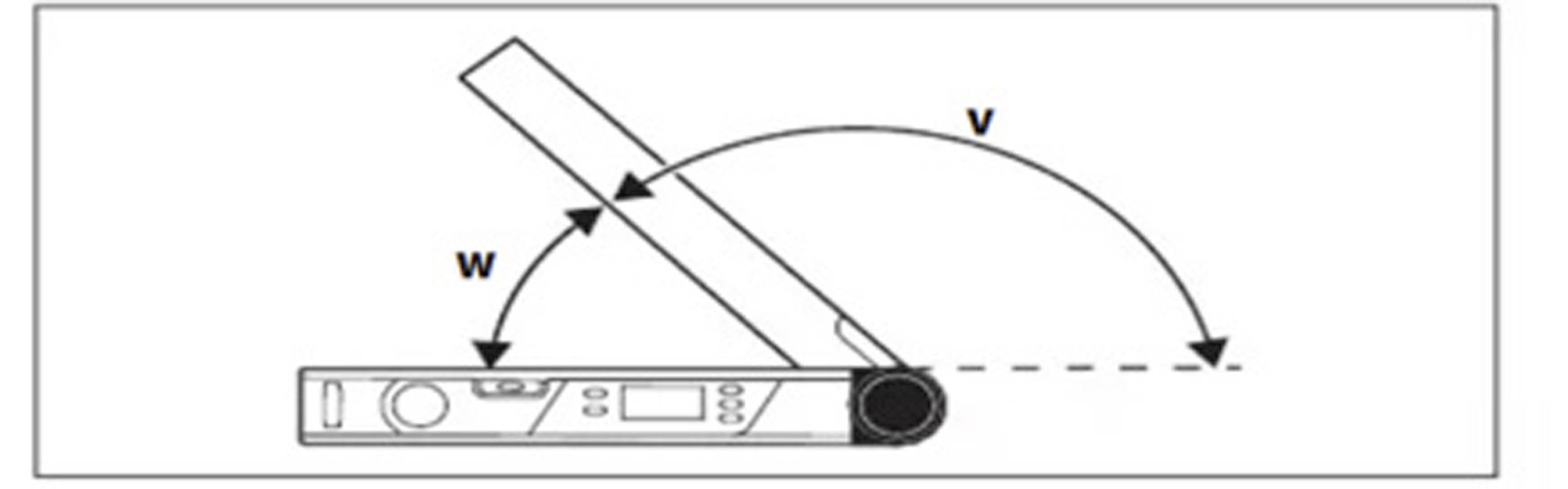 Dasqua 8301-2510 Rapporteur d'angle numérique et niveau à bulle 220 °