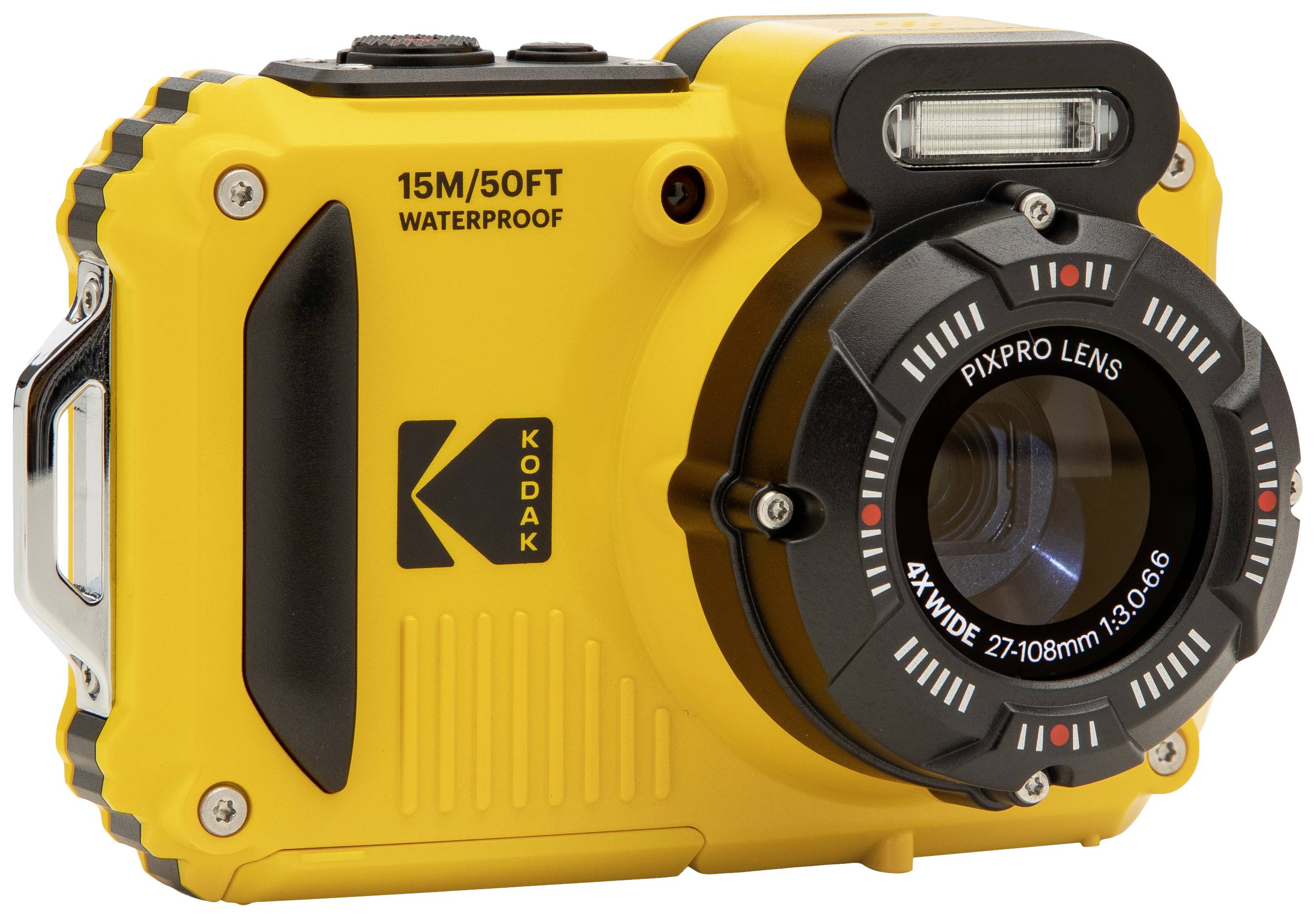 Kodak Pixpro WPZ2 + 2 Akku + microSD Bundle Appareil photo numérique 15 Mill. pixel Zoom optique: 4 x jaune avec accu, flash
