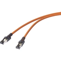 Renkforce RJ45 Câble réseau, câble patch CAT 6a S/FTP 10.00 m orange fonction de détection de ports , sans halogène, ignifuge Renkforce RJ45 Câble réseau, câble patch CAT 6a S/FTP 10.00 m orange fonction de détection de ports , sans halogène, ignifuge