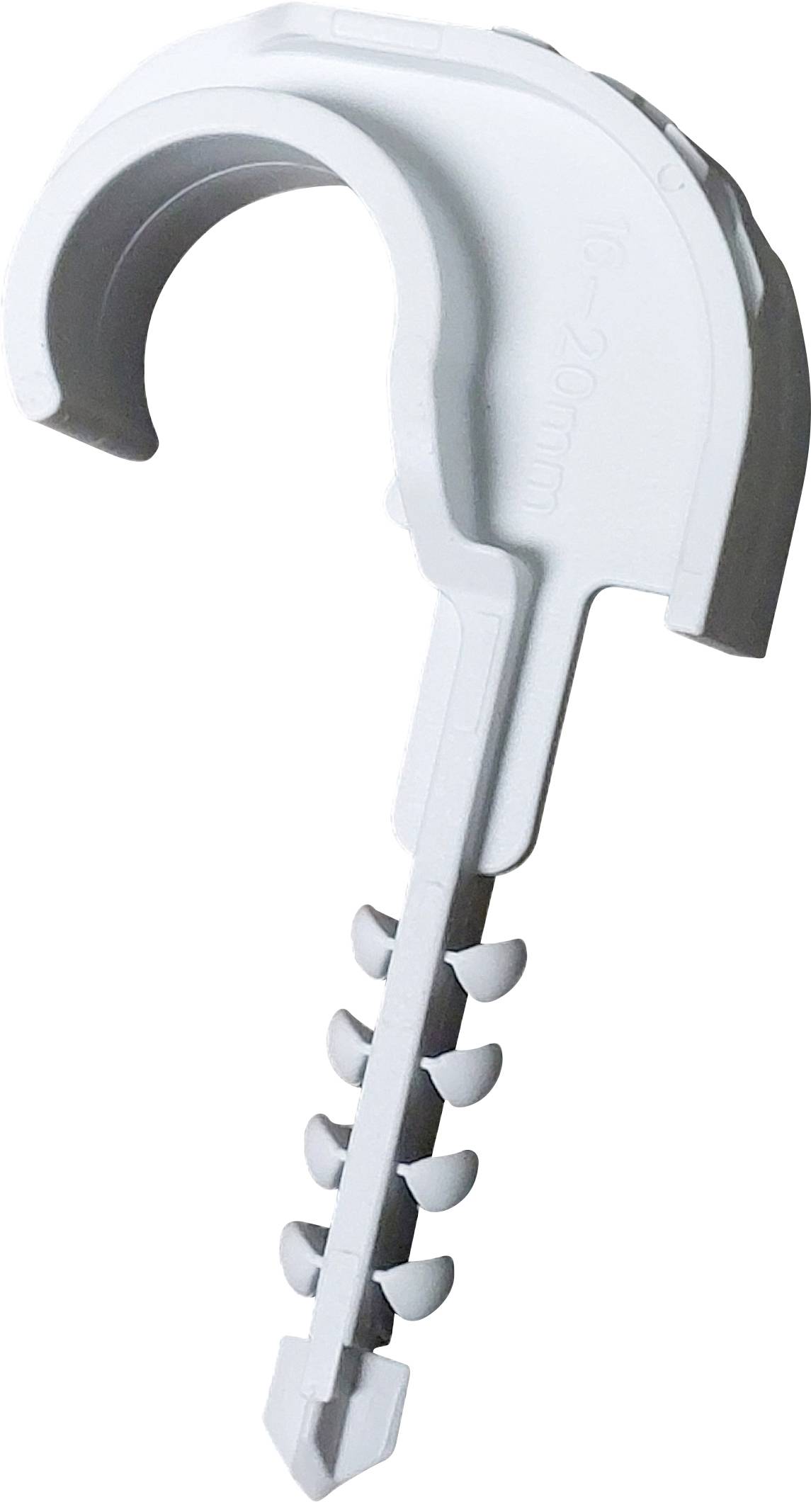 N & L Einzelsteckschelle 16-20mm Bride de montage enfichable 530STN pour montage par emboîtement dans la maçonnerie, avec