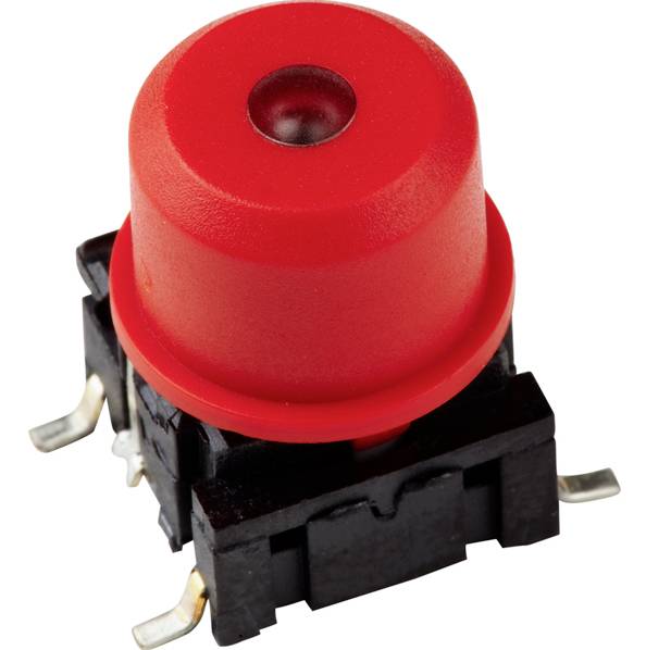 MEC 1ES081 1ES Series Couvercle rond rouge