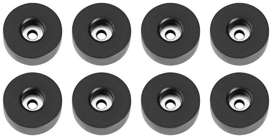 Adam Hall 4907 M8 AH Set de pieds en caoutchouc 8 pc(s)