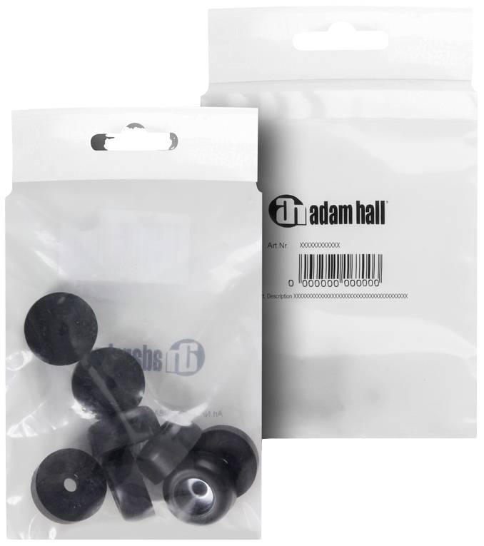 Adam Hall 4900 M8 AH Set de pieds en caoutchouc 8 pc(s)