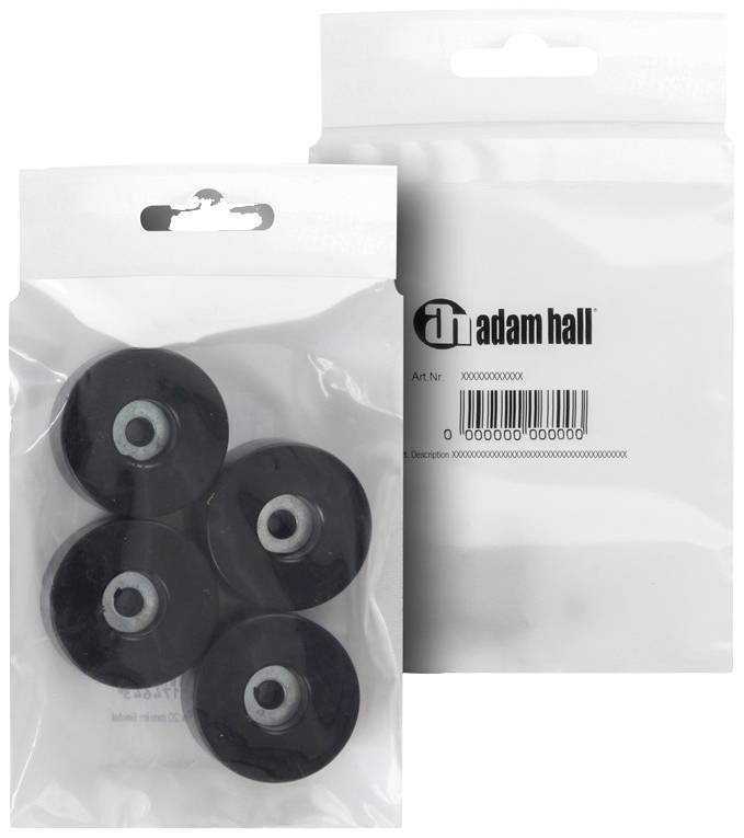 Adam Hall 4909 M4 AH Set de pieds en caoutchouc 4 pc(s)