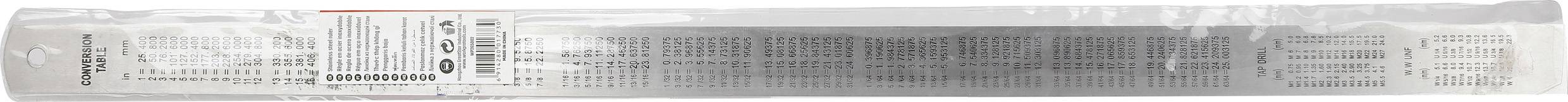 Règle à mesurer WorkPro WP265002 600 mm aluminium