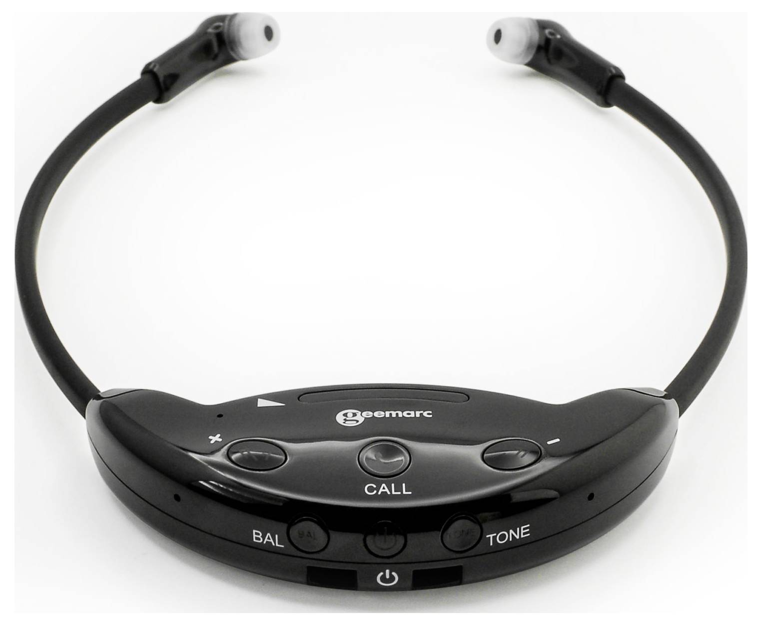 Geemarc CL7700 Écouteurs intra-auriculaires Bluetooth, sans fil Stereo noir volume réglable Hi-Fi