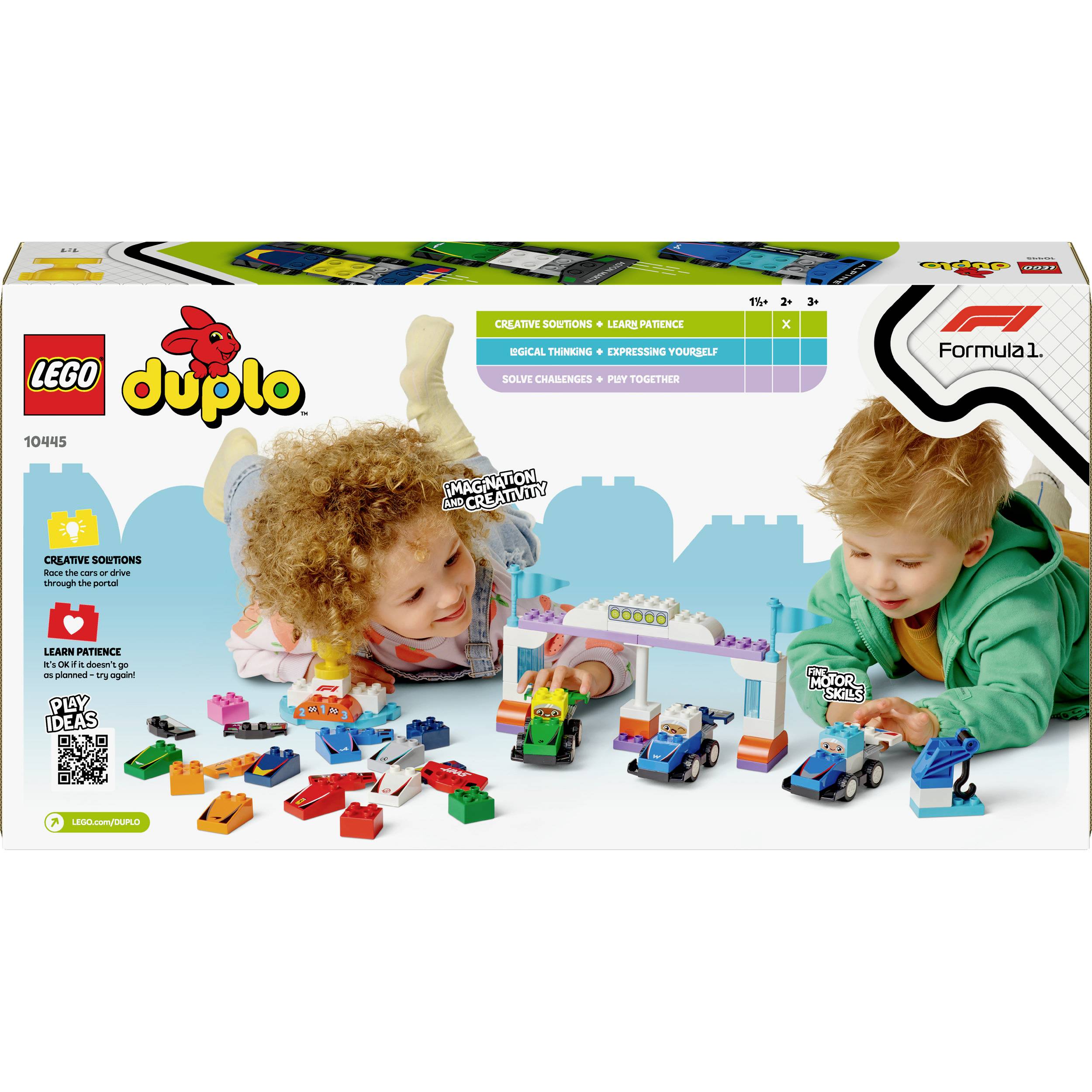 10445 LEGO® DUPLO® Voitures de course F1 ® Team avec pilotes de course
