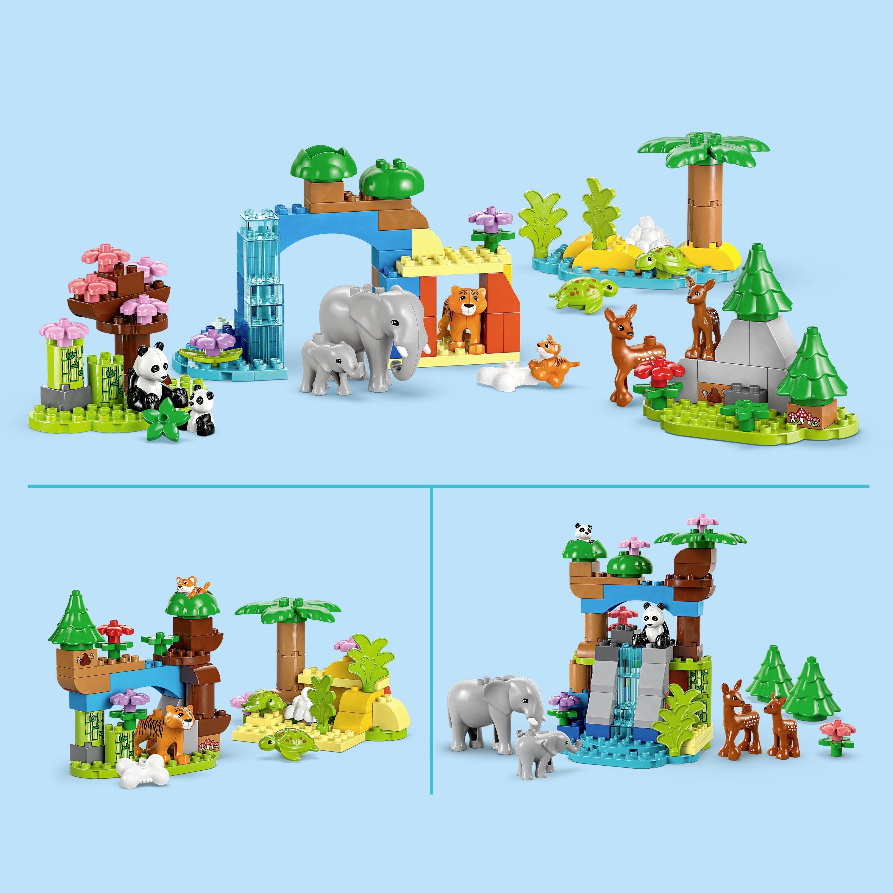 10446 LEGO® DUPLO® Lot de 3 en 1 pour les familles d'animaux sauvages