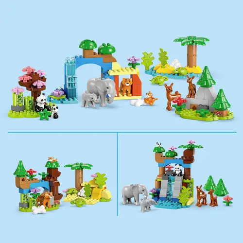 10446 LEGO® DUPLO® Lot de 3 en 1 pour les familles d'animaux sauvages 10446 LEGO® DUPLO® Lot de 3 en 1 pour les familles d'animaux sauvages