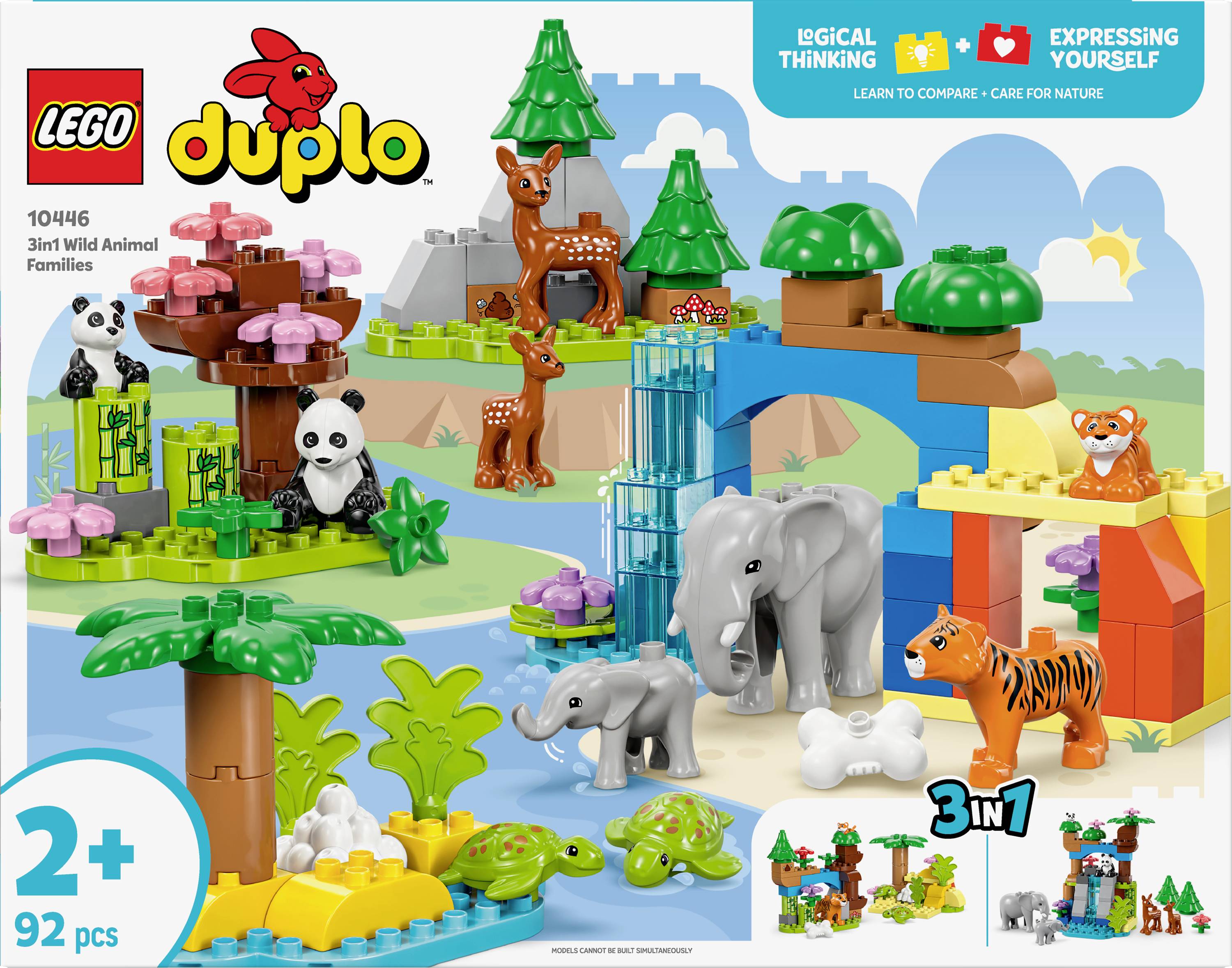 10446 LEGO® DUPLO® Lot de 3 en 1 pour les familles d'animaux sauvages