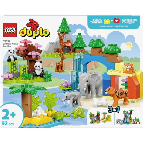 10446 LEGO® DUPLO® Lot de 3 en 1 pour les familles d'animaux sauvages 10446 LEGO® DUPLO® Lot de 3 en 1 pour les familles d'animaux sauvages