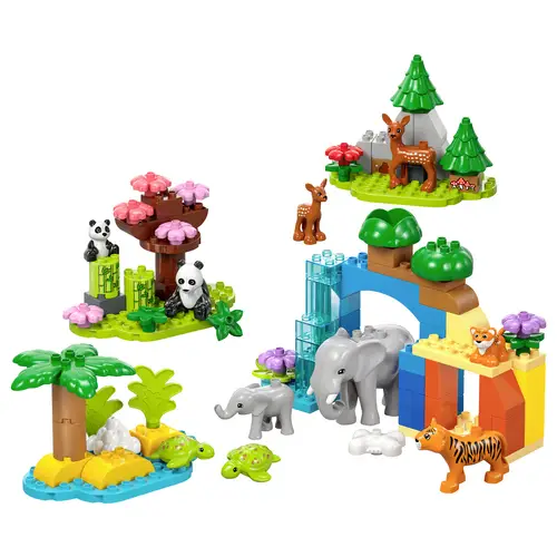 10446 LEGO® DUPLO® Lot de 3 en 1 pour les familles d'animaux sauvages 10446 LEGO® DUPLO® Lot de 3 en 1 pour les familles d'animaux sauvages