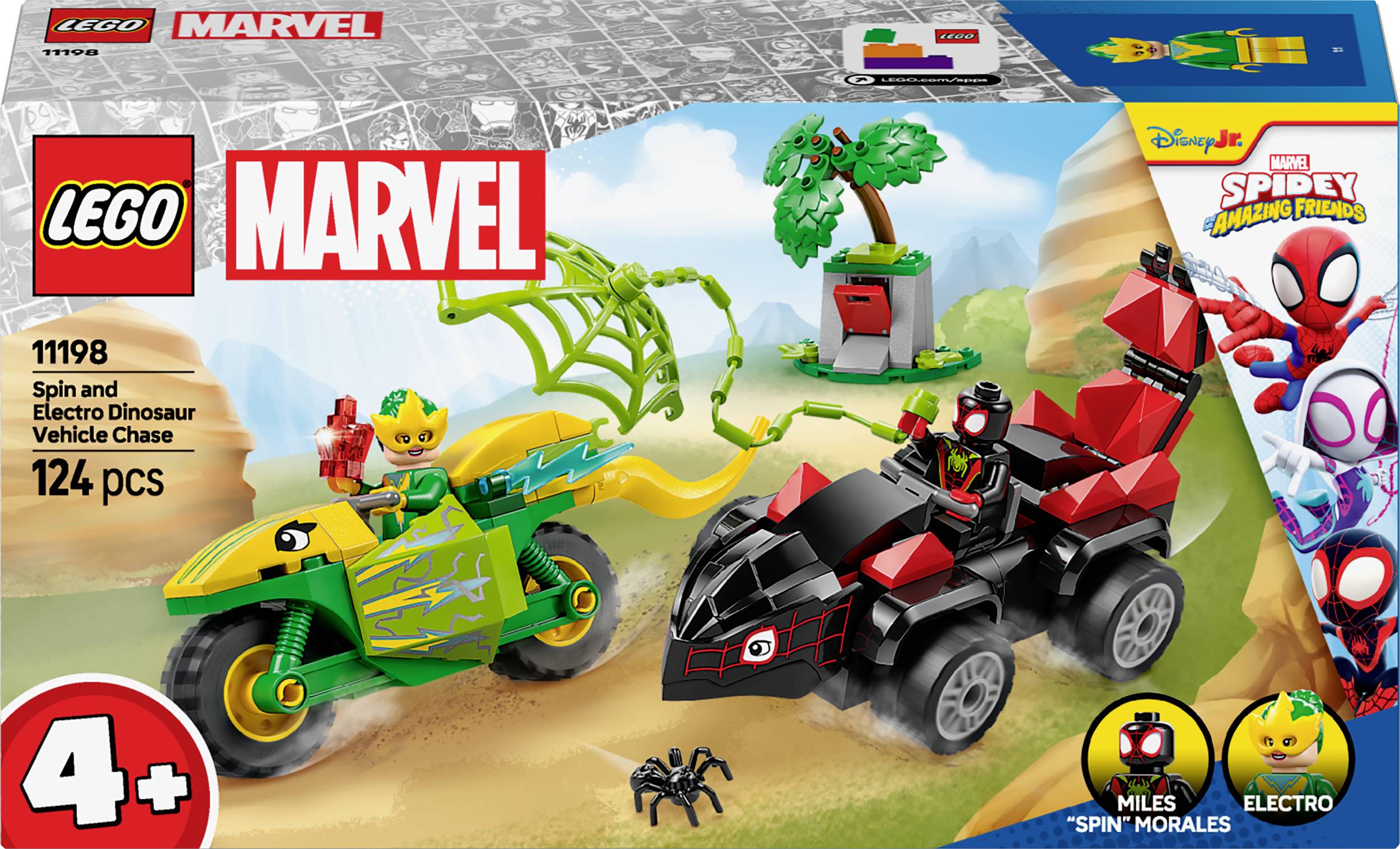 11198 LEGO® MARVEL SUPER HEROES Plaisir d'action avec Spin et Electro dans leurs fliters Dino