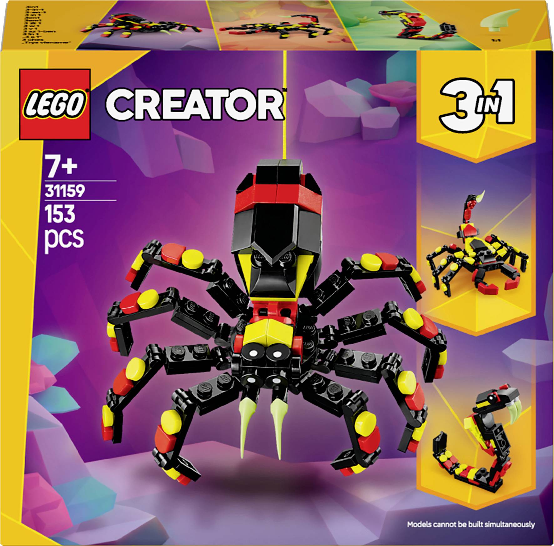31159 LEGO® CREATOR Animaux sauvages : une araignée surprise