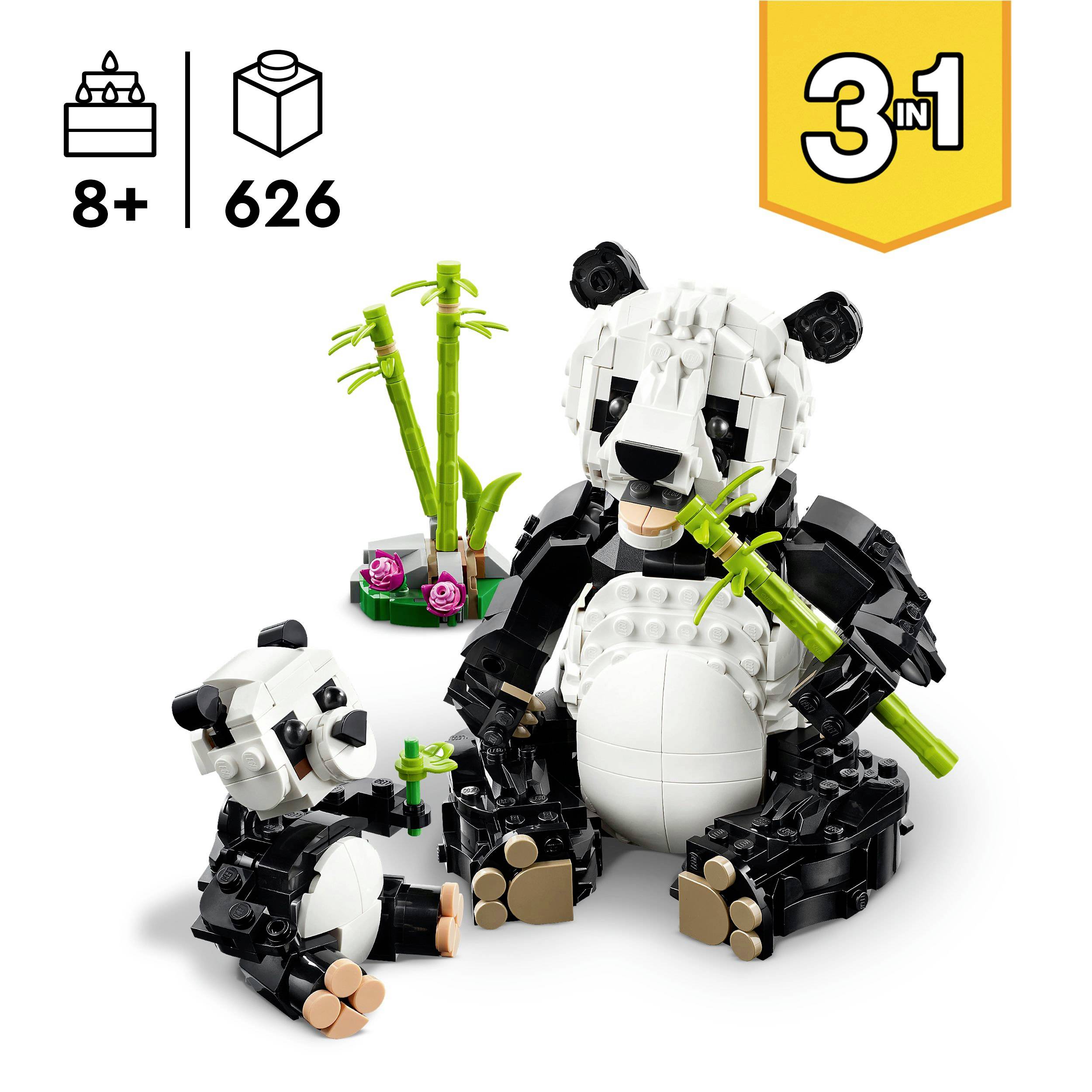 31165 LEGO® CREATOR Animaux sauvages : famille panda