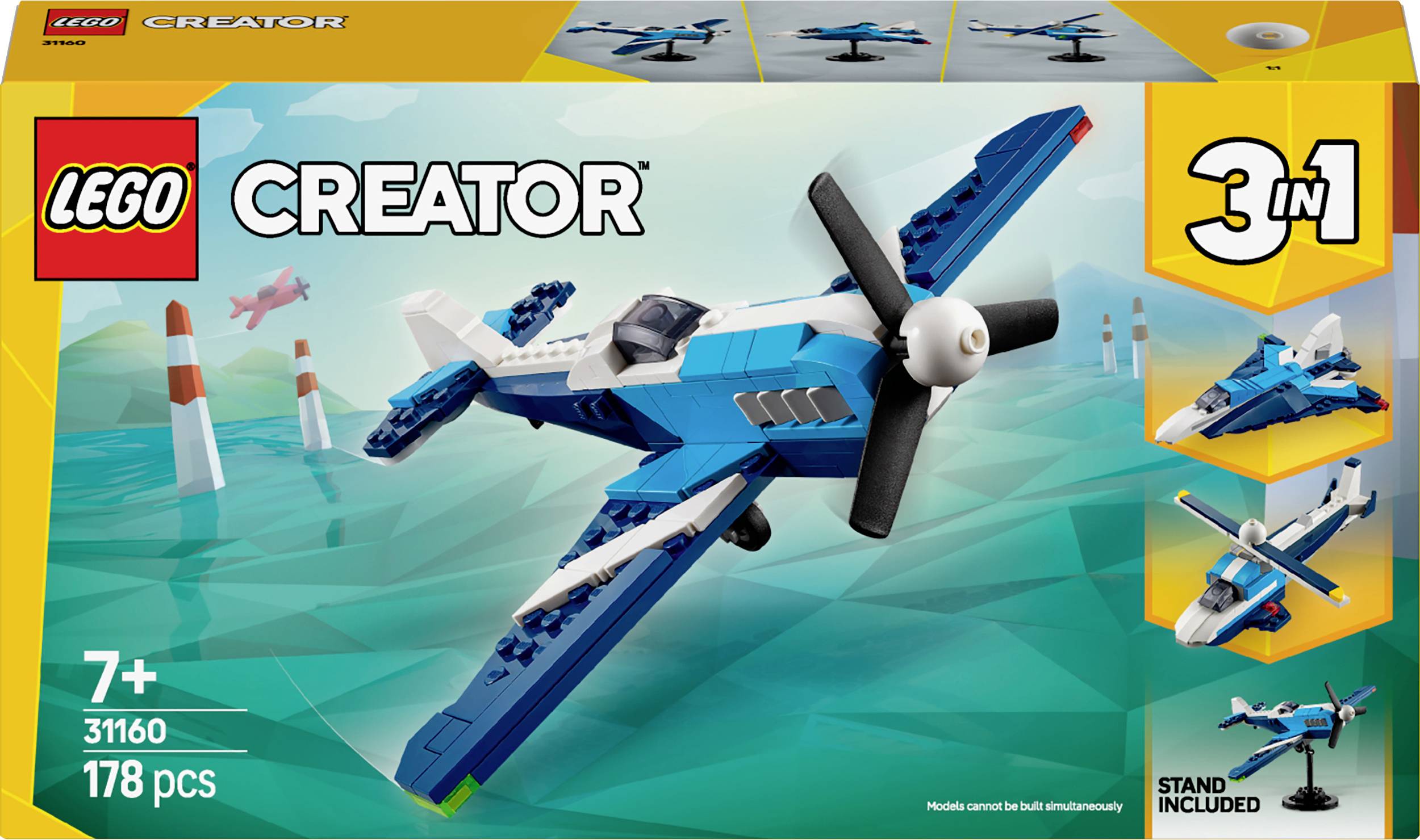 31160 LEGO® CREATOR Aviateur : avion de course