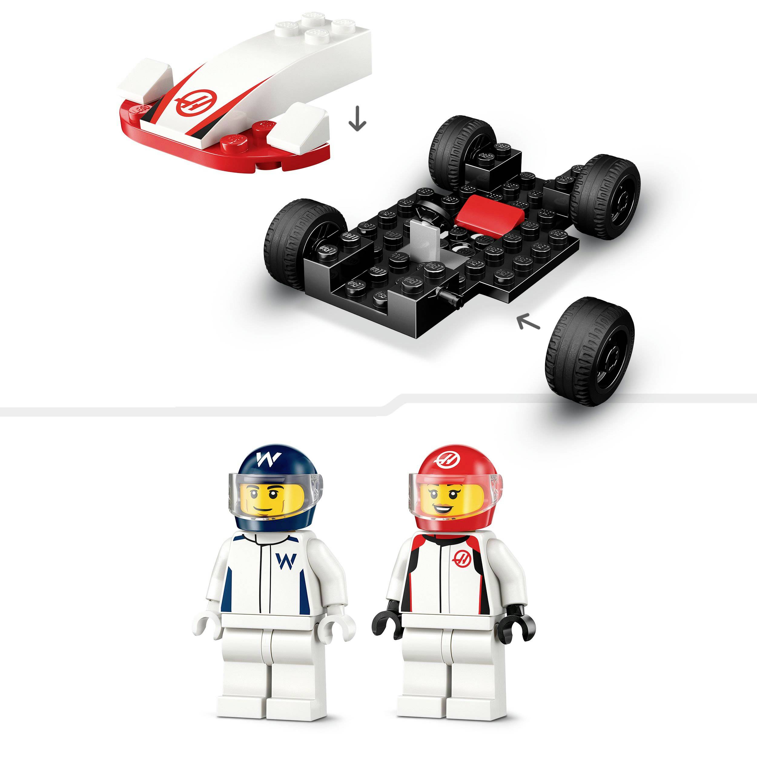 60464 LEGO® CITY F1 ® Williams Racing et Haas F1