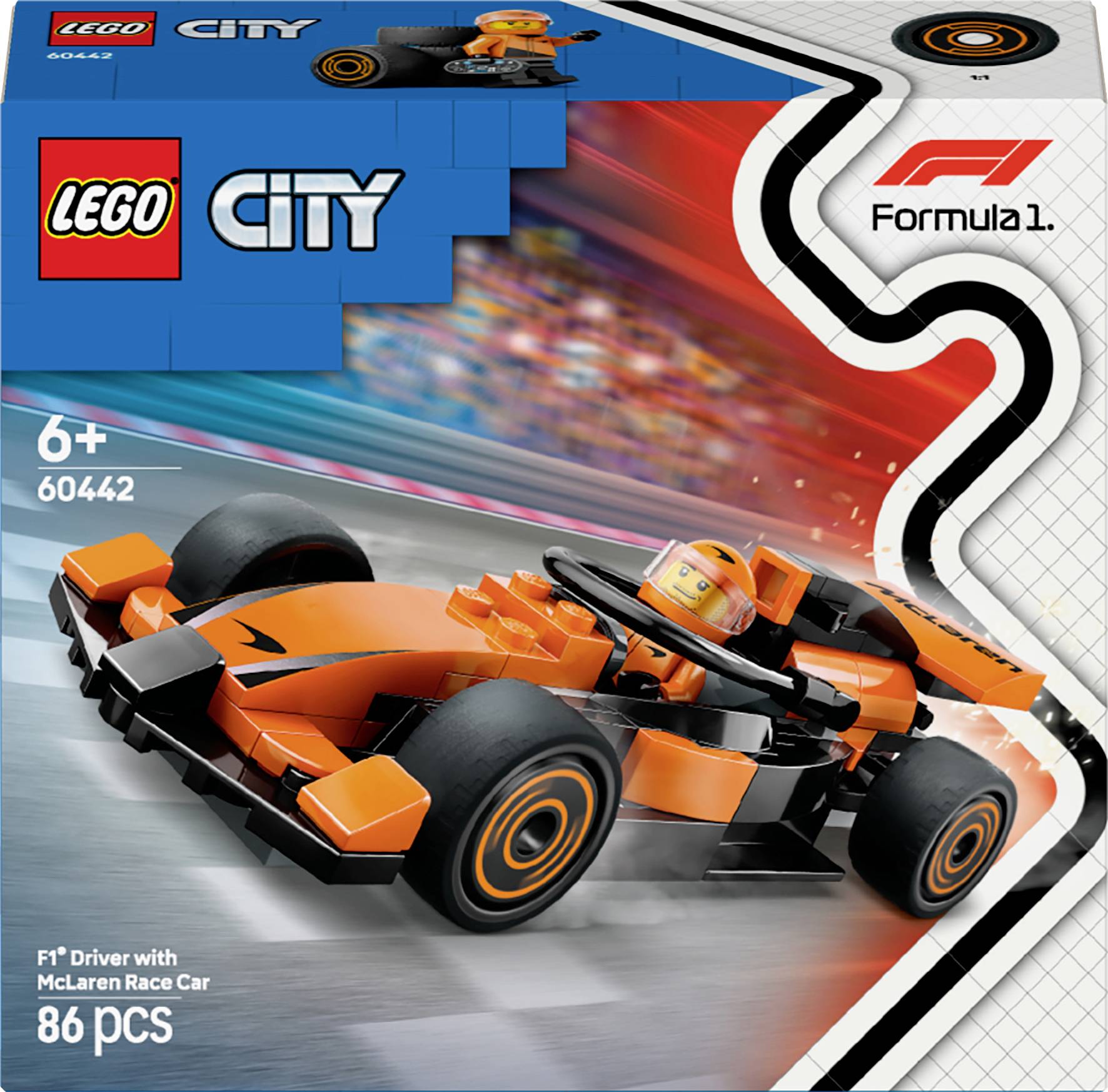 60442 LEGO® CITY Pilote de course F1 ® avec voiture de course McLaren