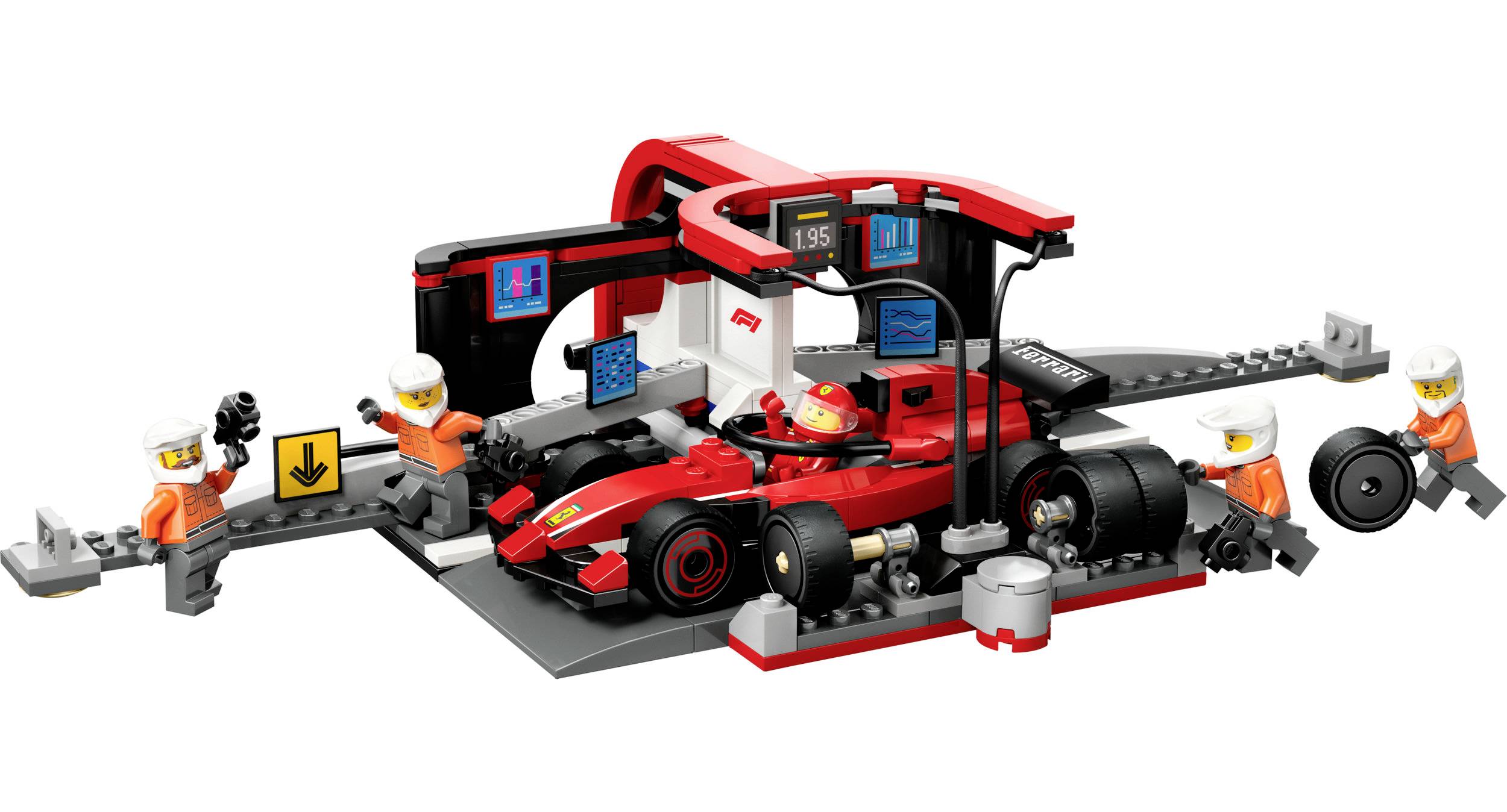 60443 LEGO® CITY Arrêt de la boîte F1® avec Boxencrew et Ferrari Flitzer