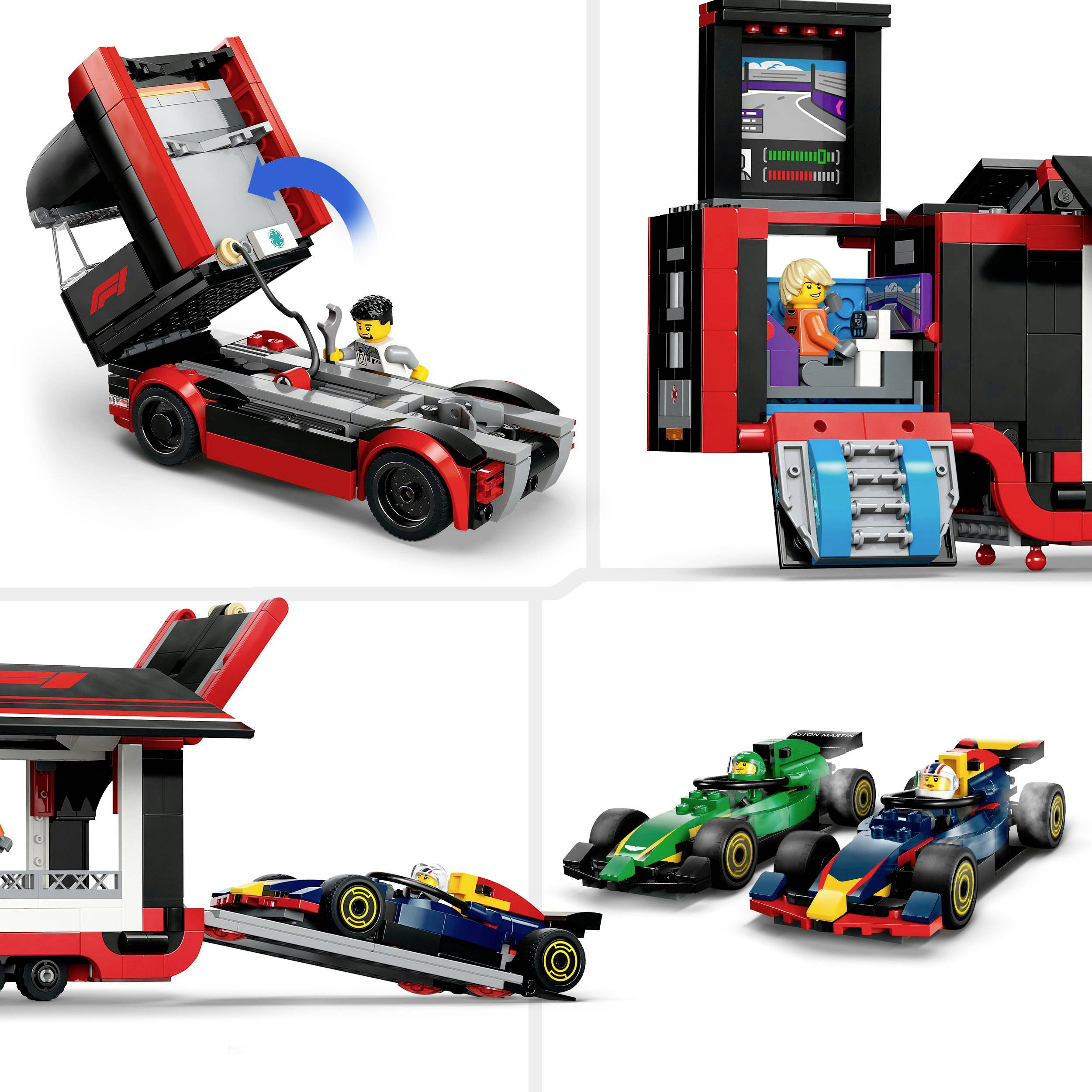 60445 LEGO® CITY Transporteur F1 ® avec voitures de course RB20 & AMR24 F1 ®