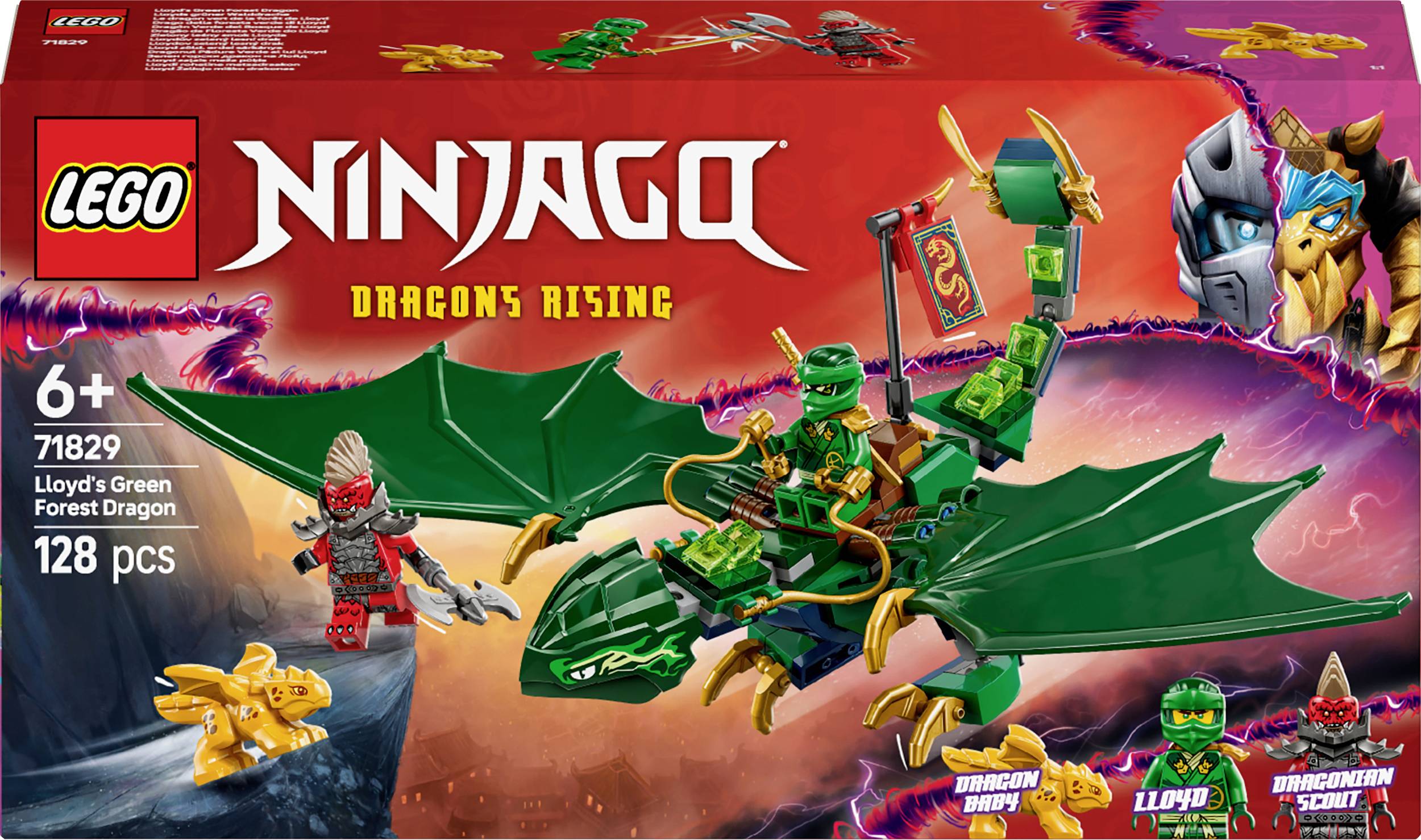 71829 LEGO® NINJAGO Dragon vert de la forêt de Lloyds