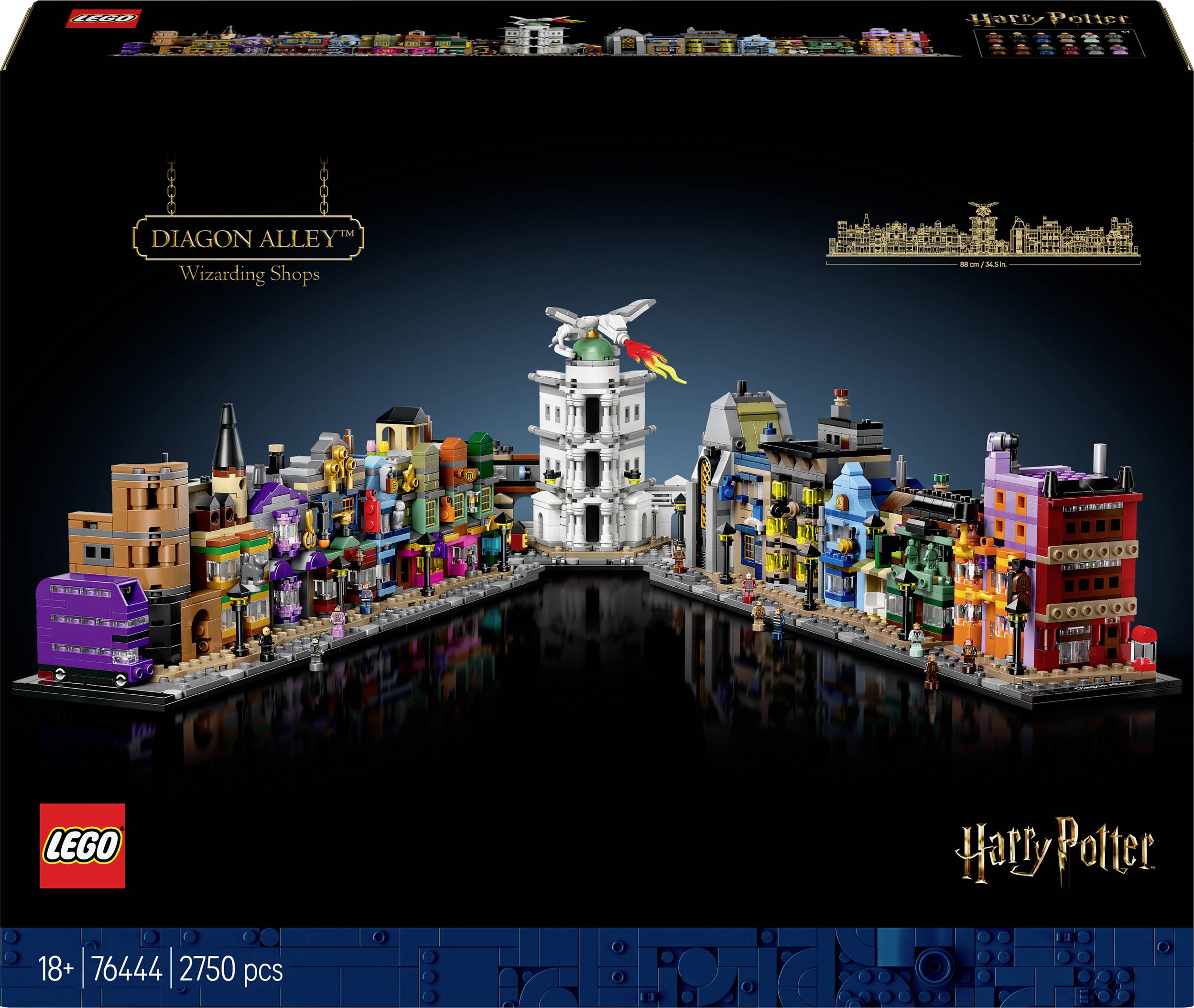 76444 LEGO® HARRY POTTER™ Les volets magiques de l'angle Gasse