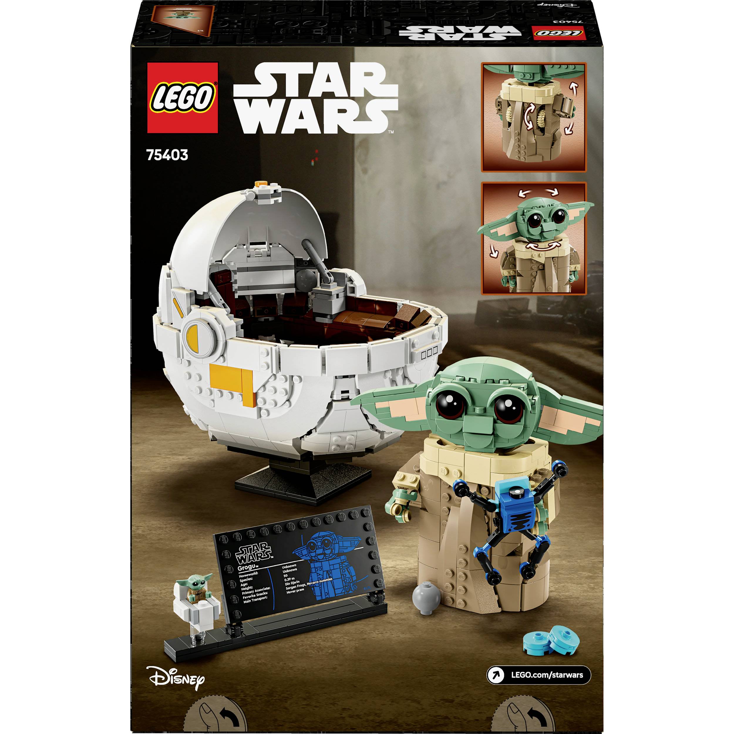 75403 LEGO® STAR WARS™ Grogu™ dans sa balance de répulsif