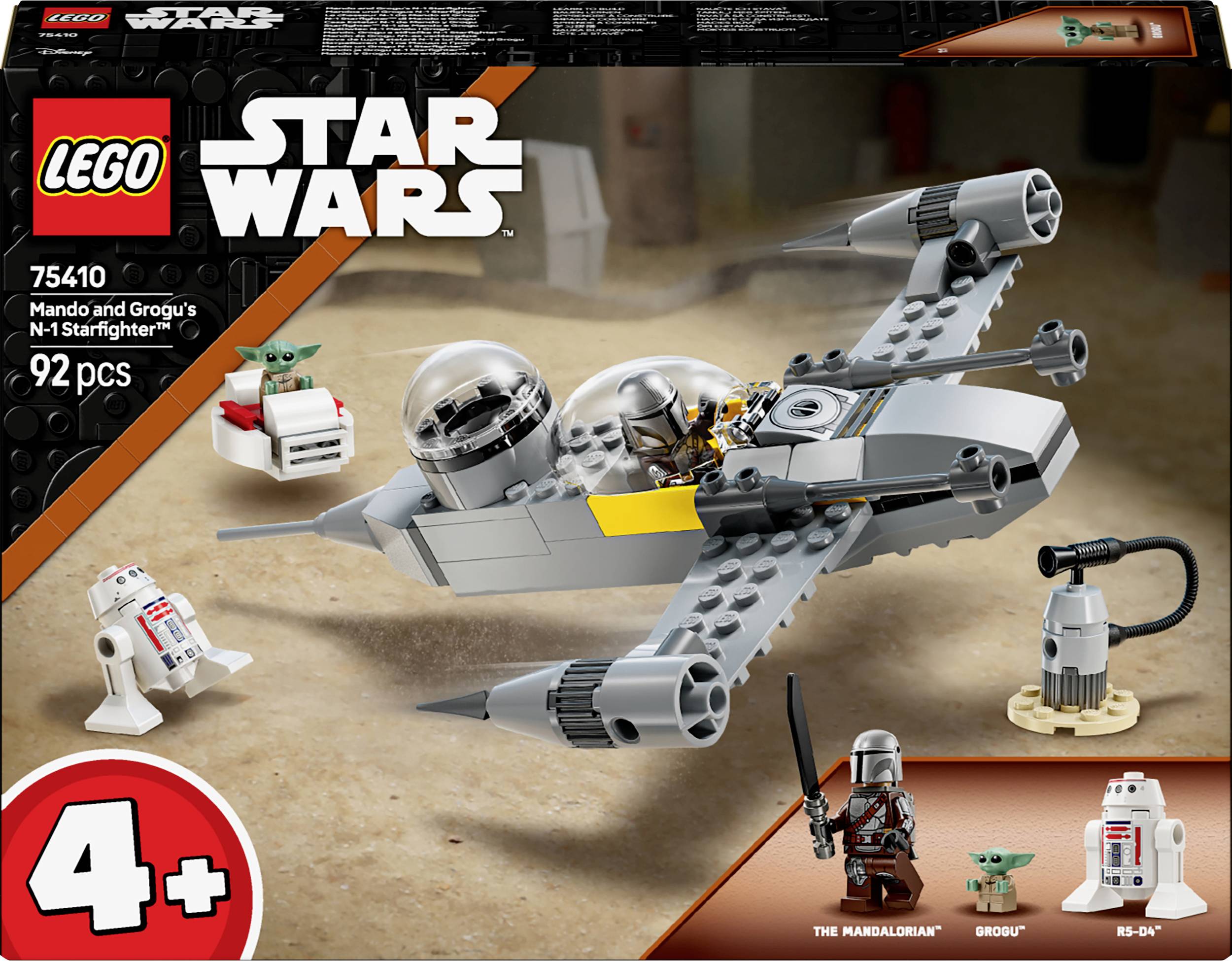 75410 LEGO® STAR WARS™ Mandos et Grogus N-1 Starfighter