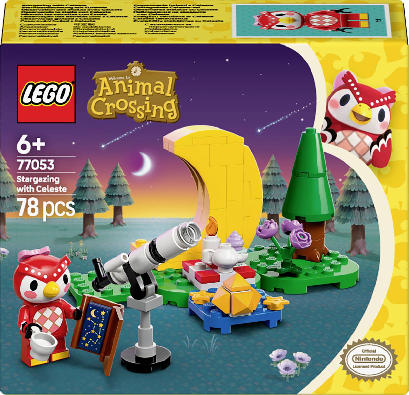 77053 LEGO® Animal Crossing Observation des étoiles avec Eufomia