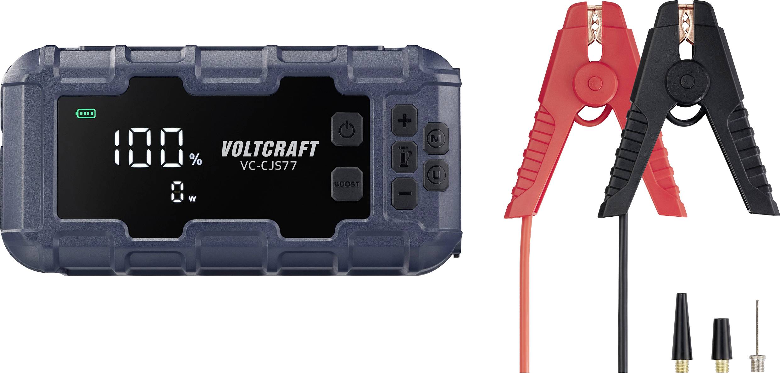 VOLTCRAFT Système de démarrage rapide VC-CJS77 VC-16533725 Courant d'aide au démarrage (12 V)=600 A port USB 2x, station de