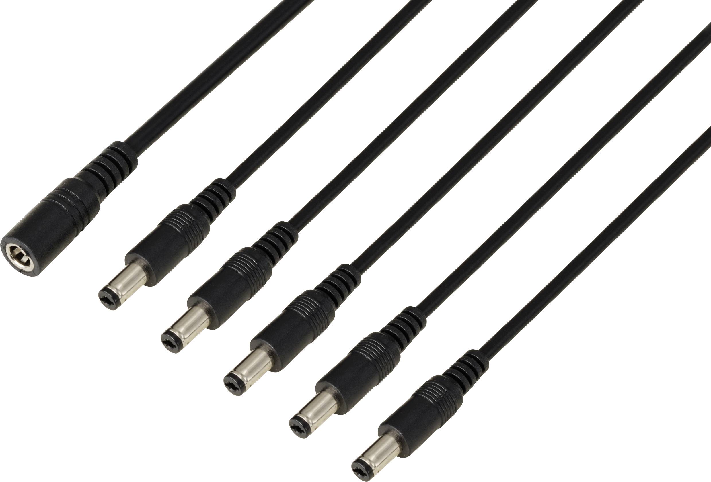 TRU COMPONENTS TC-13232716 Connecteur DC prise femelle - fiche mâle 5.5 mm 2.1 mm 41.2 cm 1 pc(s)