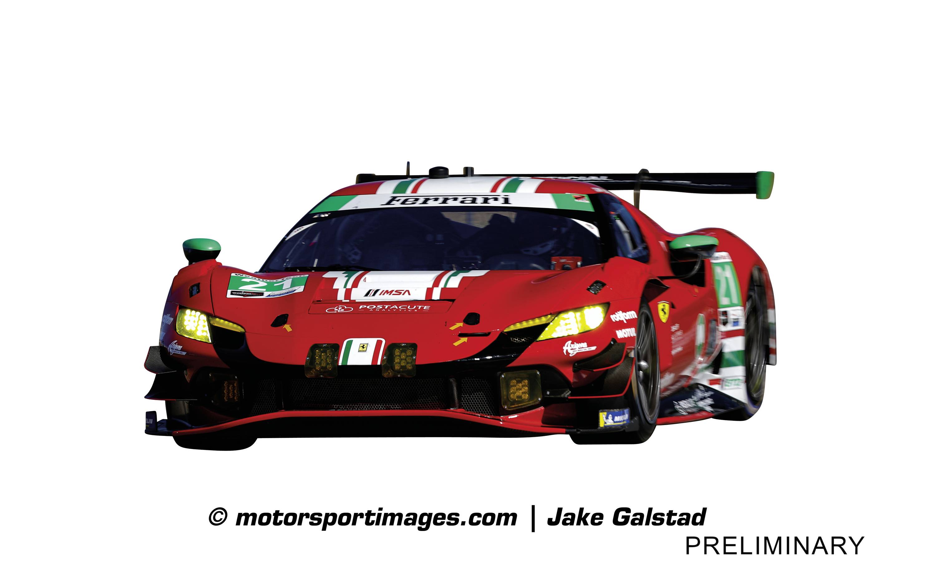 Carrera 20023965 DIGITAL 124 Voiture Ferrari 296 GT3 « AF Corse af, no.21 »