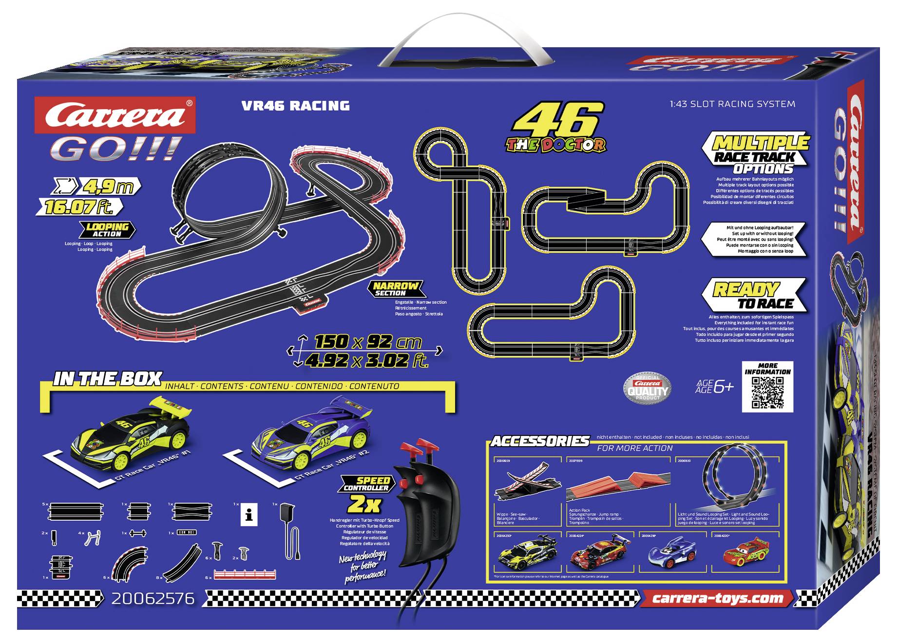 Carrera 20062576 GO!!! VR46 Ultimate Set pour débutants