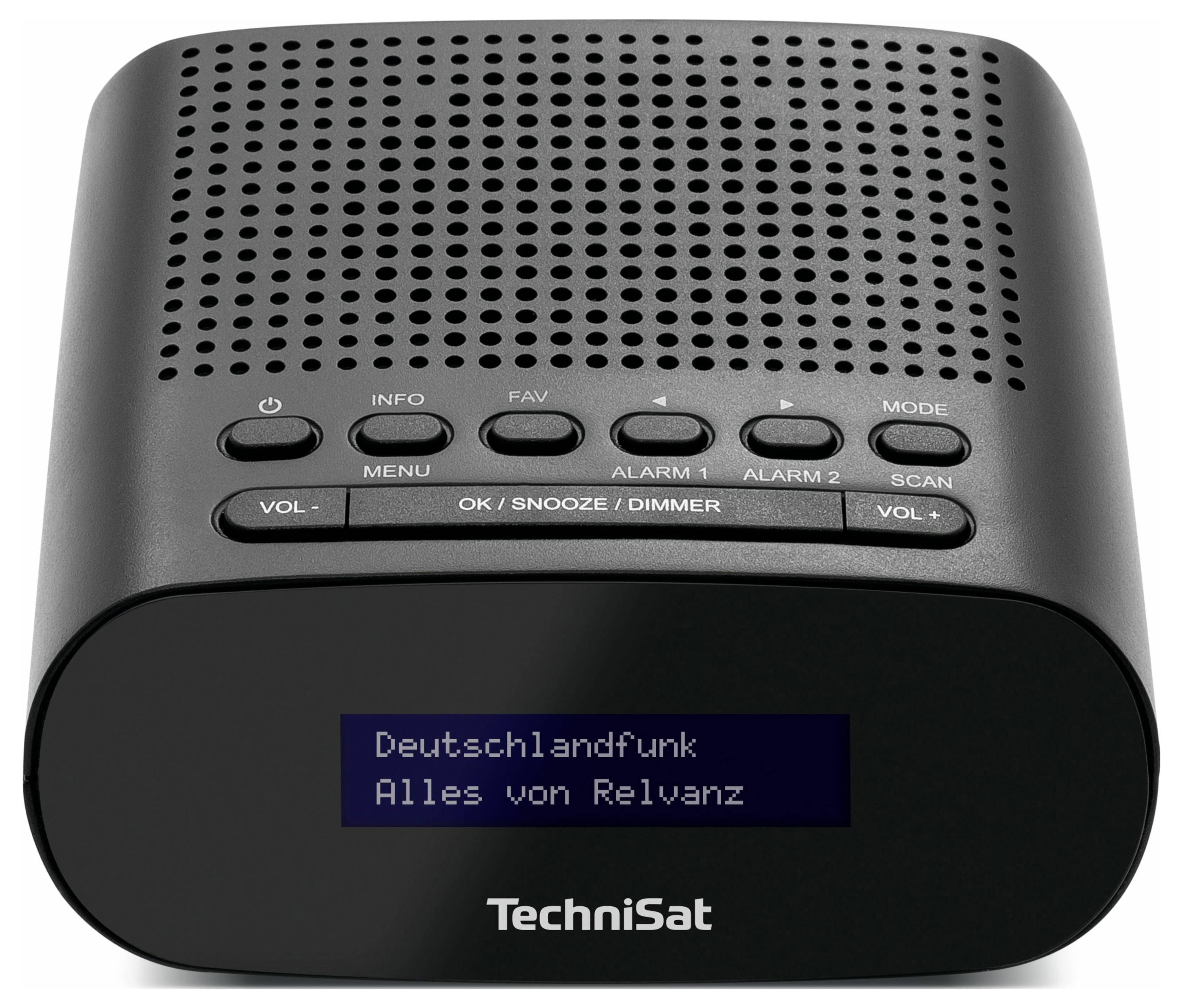 TechniSat TECHNIRADIO 50 Radio de table DAB+, FM DAB+, FM fonction réveil noir
