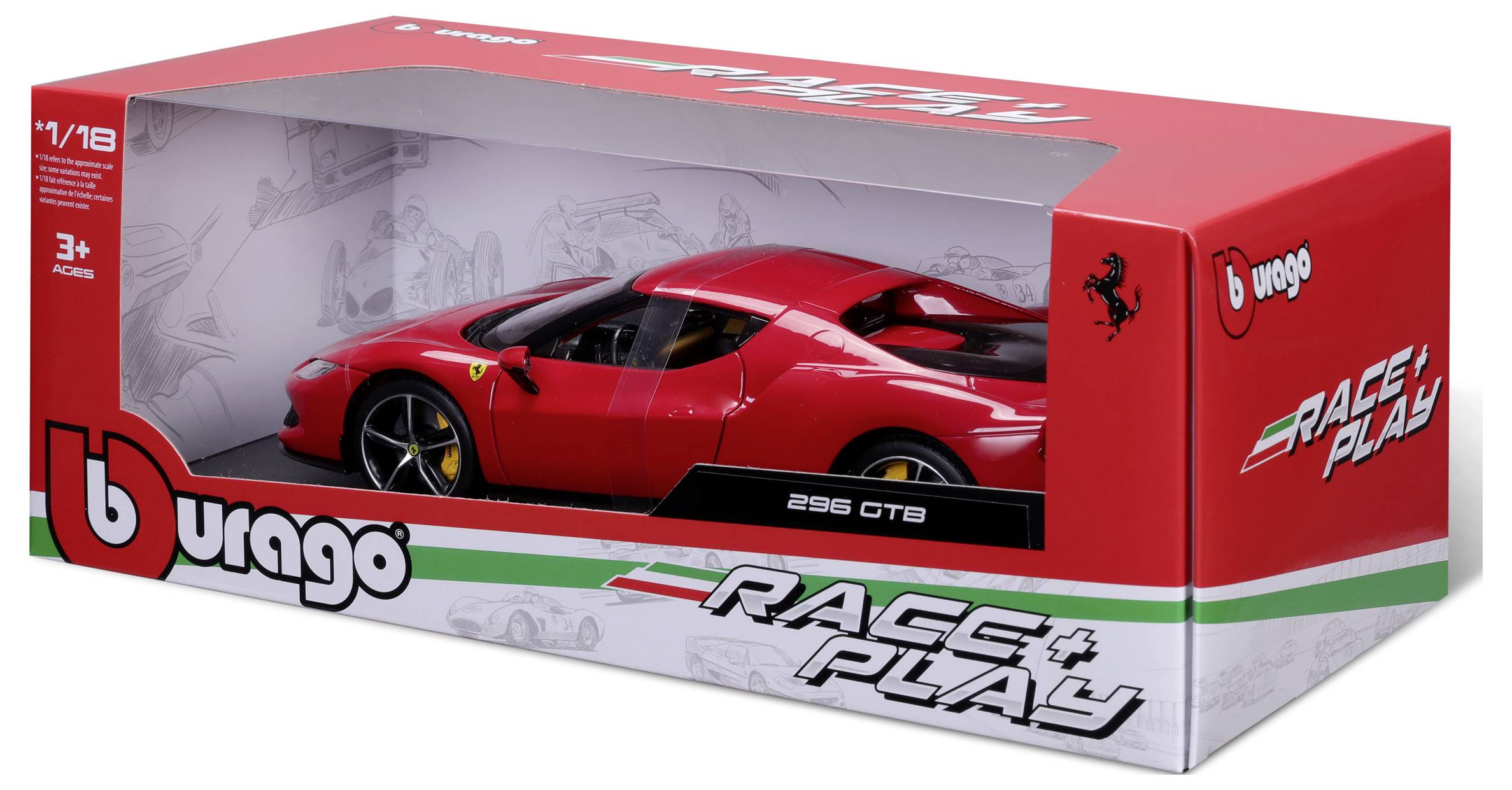 Bburago Ferrari R&P 296GTB 1:18 Modèle réduit de voiture