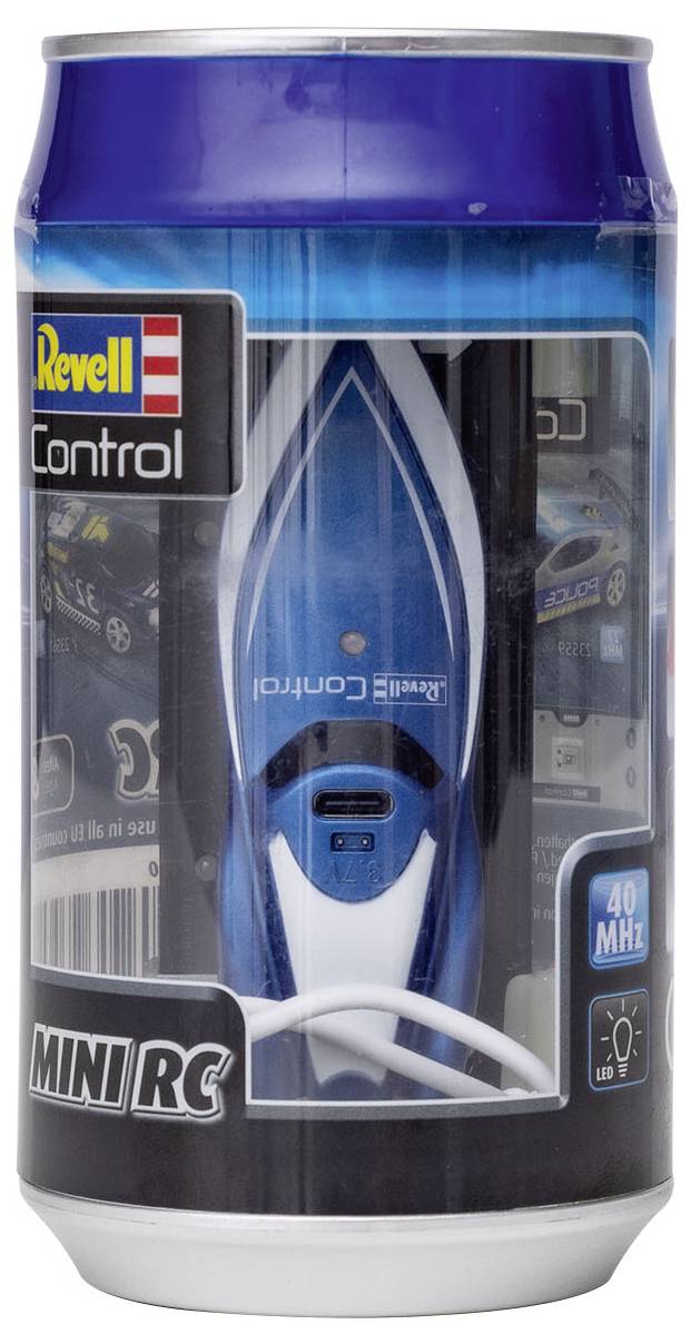 Revell Control Mini bleu Bateau RC débutant motorisé prêt à fonctionner (RtR) 75 mm