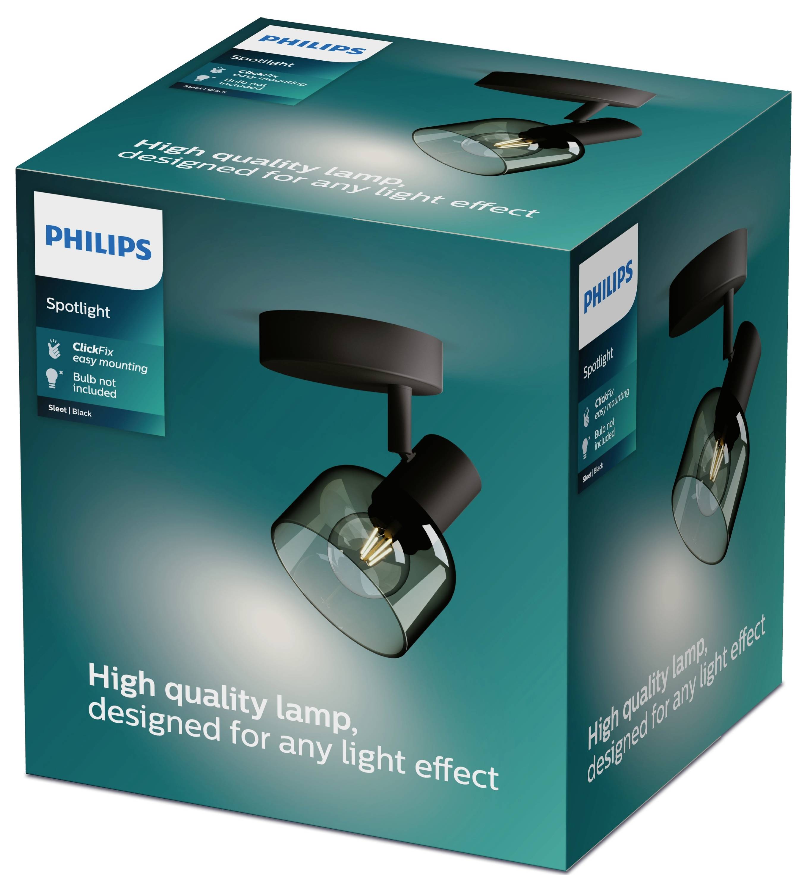Philips Sleet 8720169299573 Spot de plafond E14 noir